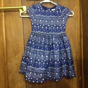 Blue Patterned Dress